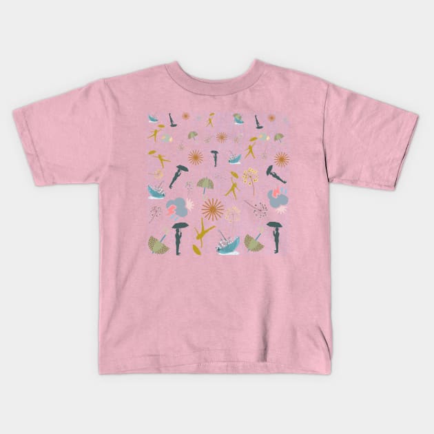 Staycation Weather Forecast Kids T-Shirt by Bad_Kitty_Designs